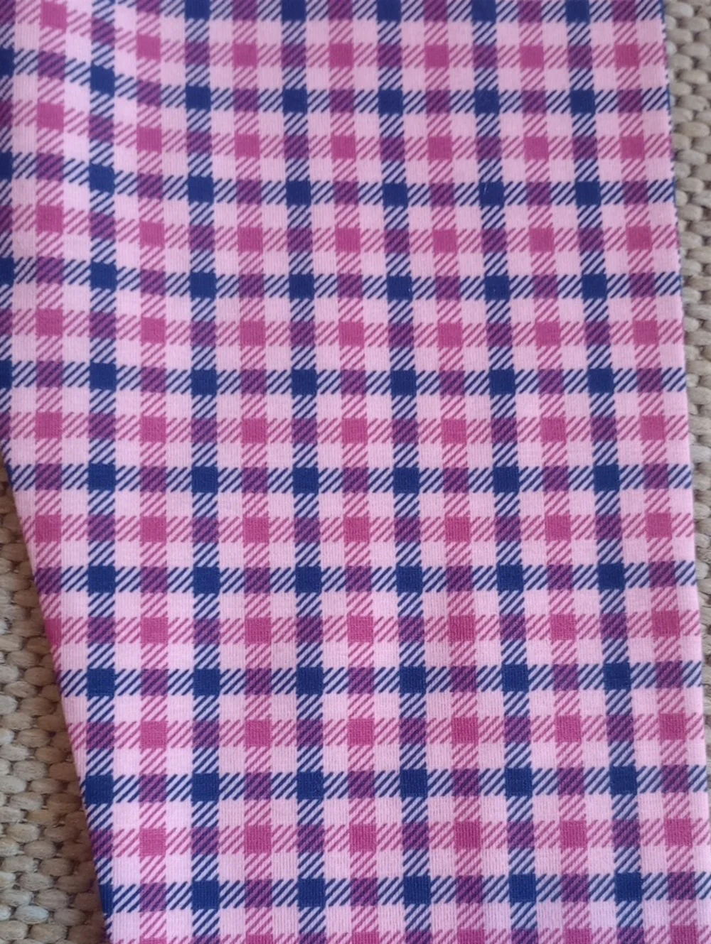 Oshkosh B'gosh Girls Pink Plaid Stretch Leggings